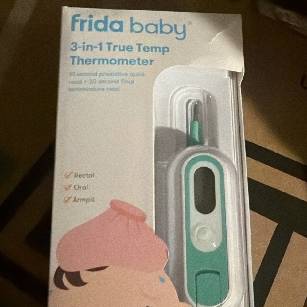 Frida Baby 3-in-1 True Temp Thermometer - Teal & White